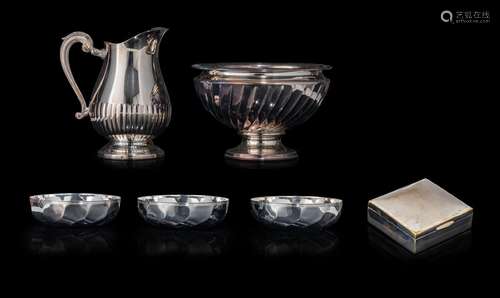 A collection of silver-plated Christofle items, H 22,5 cm (t...