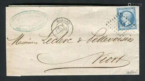 France 1861 - Beautiful letter from Marans for Niort with a ...