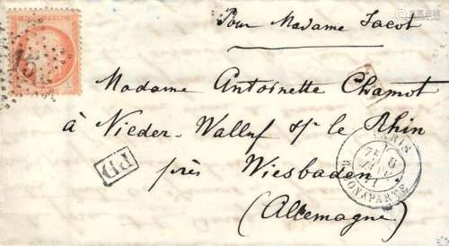 France 1870 - Balloon mail ‘Le Duquesne’ bound to Germany.