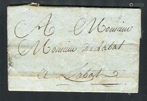 France 1792 - Rare bearer letter from Moncaprice to Labat.