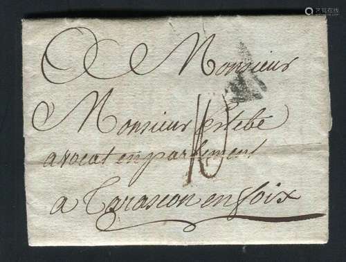 France 1785 - Rare letter from Paris to Tarascon-en-Foix - P...