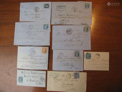 France 1861 - Postal history/prephilately covers