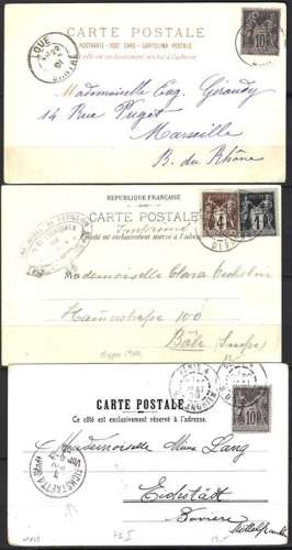 France - Lot of postcards, letters and envelope with Sage st...