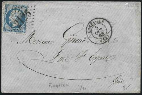 France - Envelope from Lunéville to Pont-Saint-Esprit, 5 Oct...