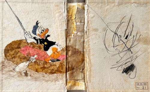 Donald Duck Sailing 5/10 - Fine Art Giclée Signed By Alday -...