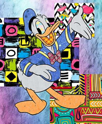 Donald Duck 1/30 - Signed Giclée by Raffaele De Leo - 45 x 5...