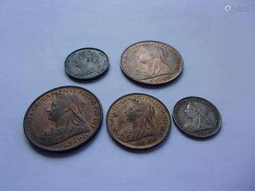 United Kingdom. Collection of coins, nice condition (5 piece...