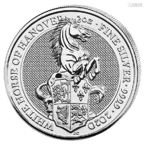 United Kingdom. 5 Pound 2020 The Queen´s Beasts "White ...