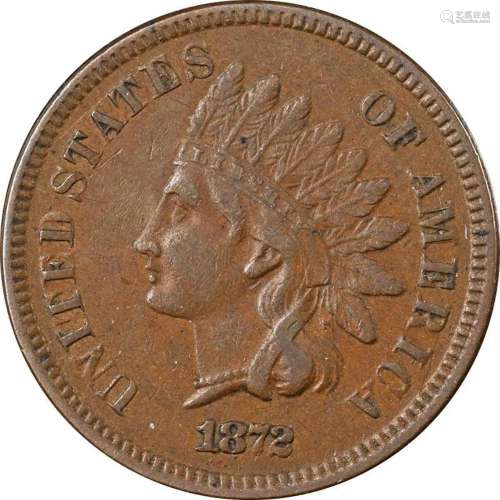 1872 Indian Cent Choice XF+ Superb Eye Appeal Nice Strike
