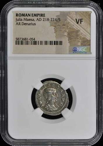 Julia Maesa AD 218-224/5 ROMAN EMPIRE AR Denarius NGC VF20