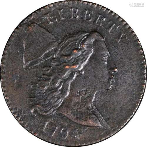 1794 Large Cent 'Head of 1794' Choice XF+ Details S....