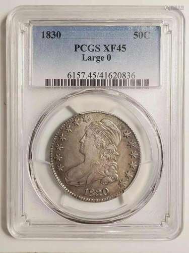 1830 P Half Dollar Capped Bust PCGS XF-45 Large 0