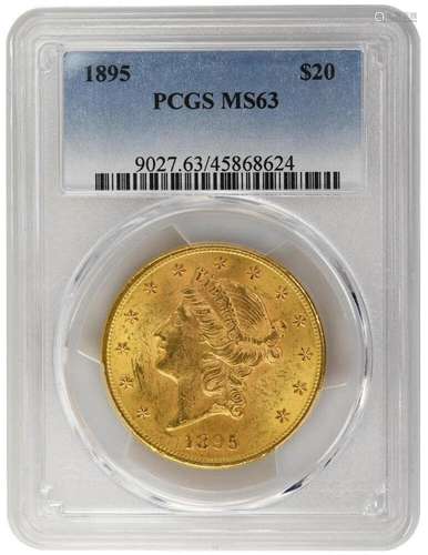 1895 $20 Liberty Head PCGS MS63