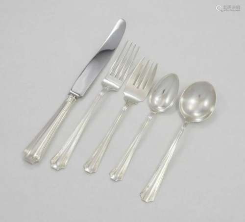 Queen Mary by Amston Sterling Silver 5pc Place Setting Old H...