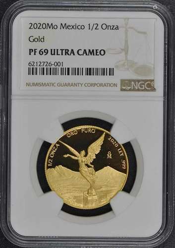 2020 Mo Mexico 1/2 Onza Libertad Gold NGC PF69UC