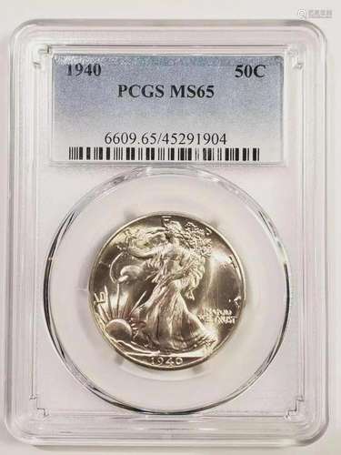 1940 P Walking Liberty Half Dollar PCGS MS-65