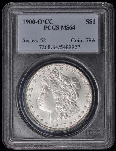 1900-O/CC $1 Overmintmark Morgan Dollar PCGS MS64