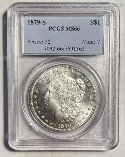 1879 S Morgan Dollar PCGS MS-66 White Coin