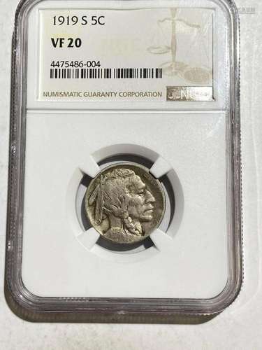 1919 S Indian Buffalo NGC VF-20