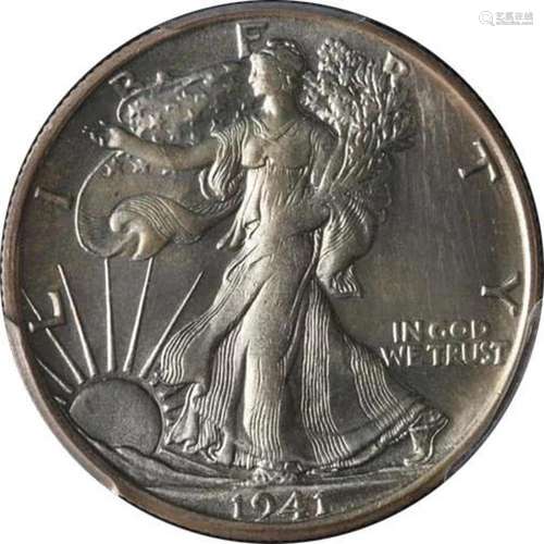 1941-S Walking Liberty Half PCGS MS65 Fantastic Luster Nice ...