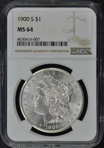 1900-S Morgan Dollar S$1 NGC MS64