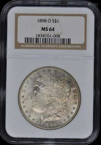 1898-O Morgan Dollar S$1 NGC MS64