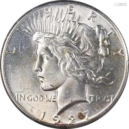 1927-P Peace Dollar PCGS MS64 Nice Eye Appeal Strong Strike