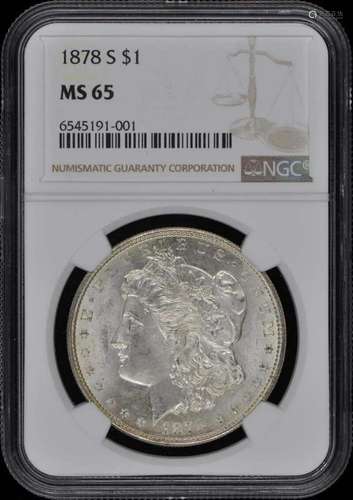 1878-S Morgan Dollar S$1 NGC MS65