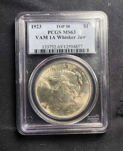 1923 P Peace Dollar PCGS MS-63 VAM 1A