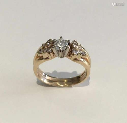 14K Yellow Gold Diamond Ring .45tdw - Size 5
