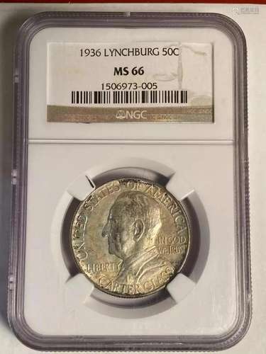 1936 P Lynchburg NGC MS-66