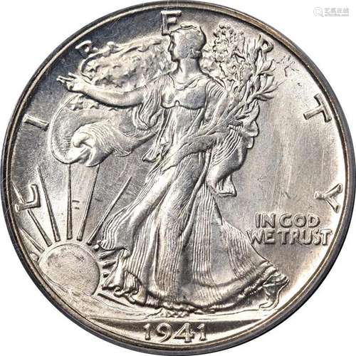 1941-S Walking Liberty Half OGH PCGS MS65 Superb Eye Appeal ...