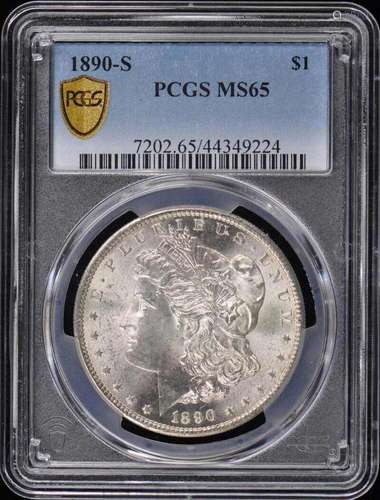 1890-S $1 Morgan Dollar PCGS MS65