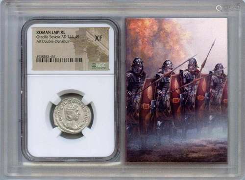 Otacilia Severa AD 244-49 ROMAN AR Double-Denarius NGC XF40 ...