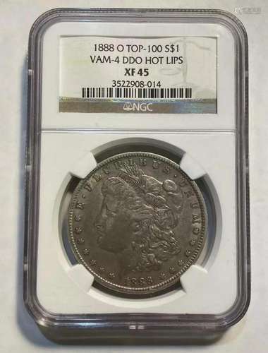 1888 O Morgan Dollar NGC XF-45 O VAM-4 DDO HOT LIPS