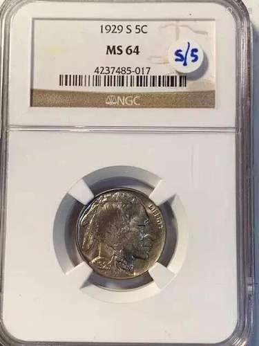 1929 S Indian Buffalo NGC MS-64