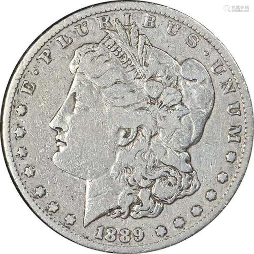 1889-CC Morgan Silver Dollar Nice F Details Key Date Nice Ey...