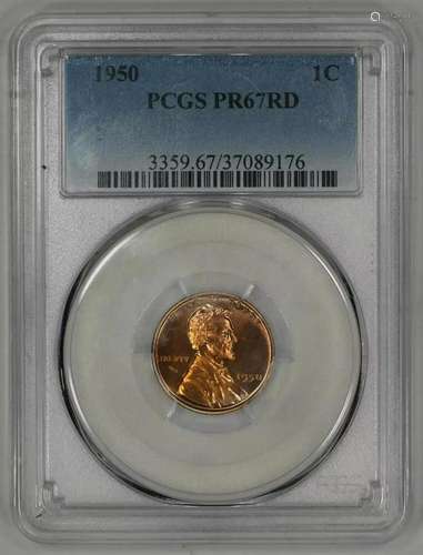 1950 PROOF LINCOLN WHEAT CENT PENNY 1C NGC CERTIFIED PR 67 R...