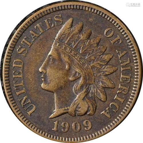 1909-S Indian Cent Choice XF Key Date Nice Eye Appeal Nice S...