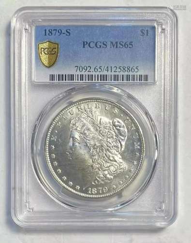 1879 S Morgan Dollar PCGS MS-65