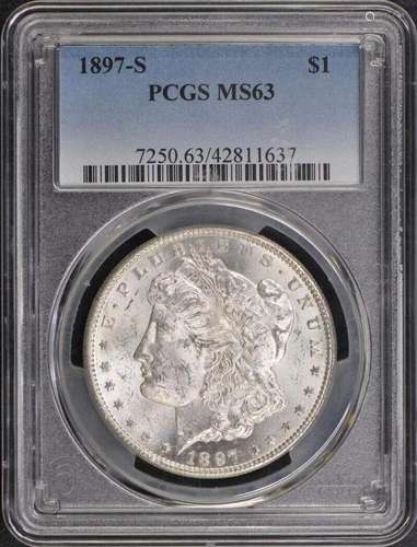 1897-S $1 Morgan Dollar PCGS MS63