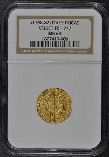 1368-82 Italy Ducat Venice FR-1227 NGC MS63