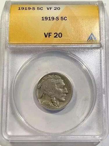 1919 S Indian Buffalo ANACS VF-20