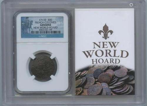 1711D FRENCH COLONIES 30D NGC Genuine Story Vault