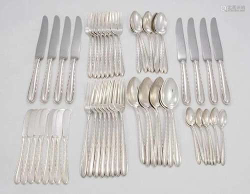 Silver Flutes by Towle Sterling Silver Flatware Set for 8 - ...