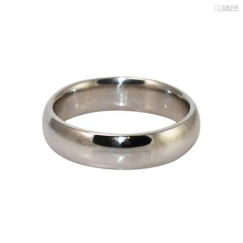 14K White Gold 6mm Men's Band