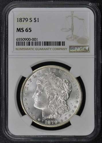 1879-S Morgan Dollar S$1 NGC MS65