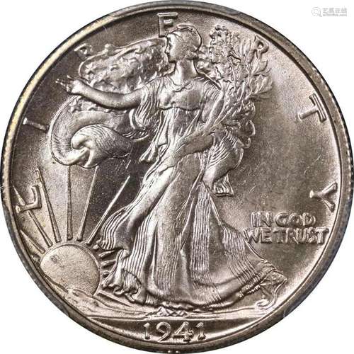 1941-S Walking Liberty Half PCGS MS65 Superb Eye Appeal Nice...