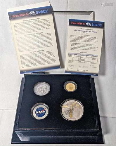 40th Anniversary First Men in Space (1961-2001) Silver &...