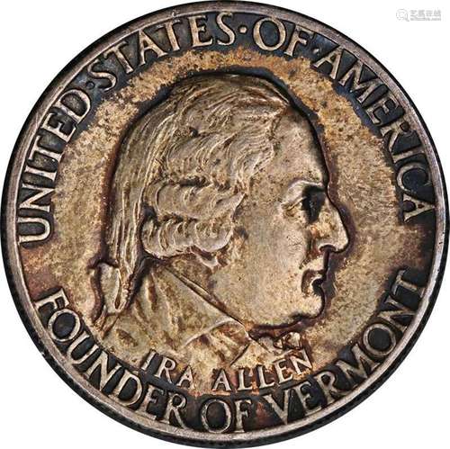 1927 Vermont Commem Half Dollar Nice BU+